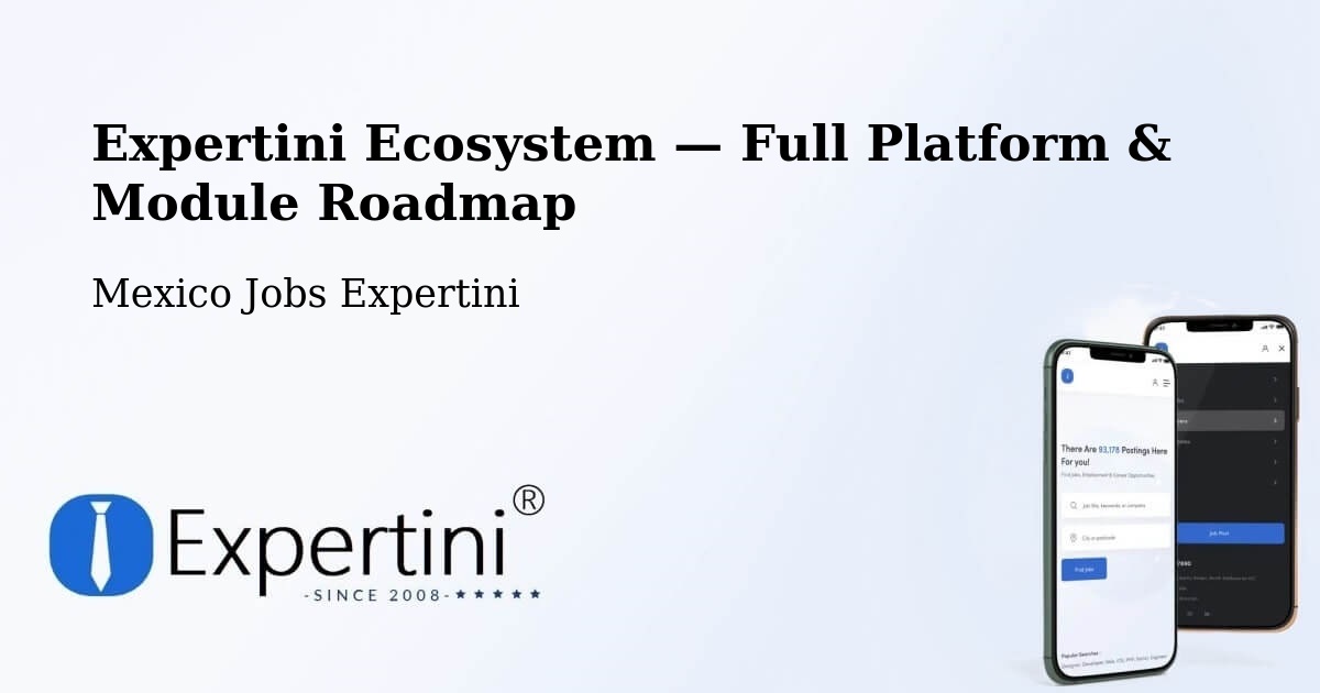 Expertini Ecosystem — Full Platform & Module Roadmap – Janambo