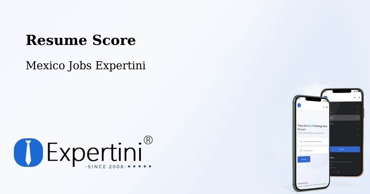 Resume Score & Job Description Match Tool – Janambo - Mexico Jobs Expertini